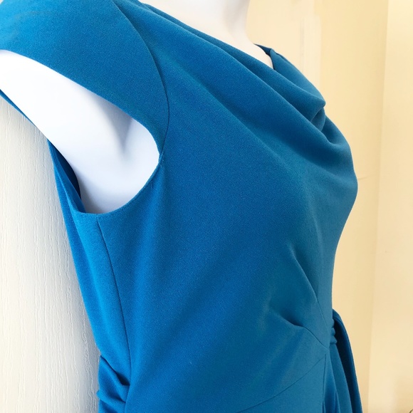 Lovely Royal Blue Tahari Arthur  S. Levine Dress Size:10 - Picture 2 of 13